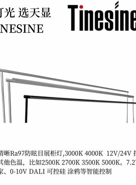 天显博物馆美术馆展柜灯无频闪Ra97调色温6W/米常规12W/米 17W