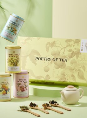 江南四雅河坊街店经典茶礼诗画问茶荔枝白桃乌龙桂花九曲红梅龙井