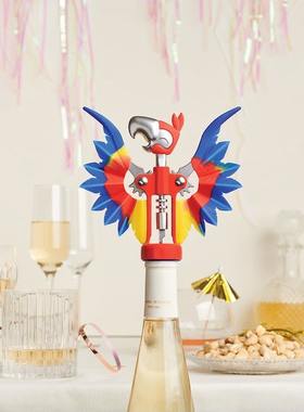 OTOTO 鹦鹉开瓶器Pinot 欧式彩色鹦鹉红酒葡萄酒啤酒开瓶器