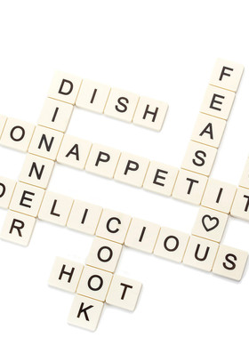 以色列PELEG 英文填字游戏游戏餐桌隔热垫Subtext 创意餐垫