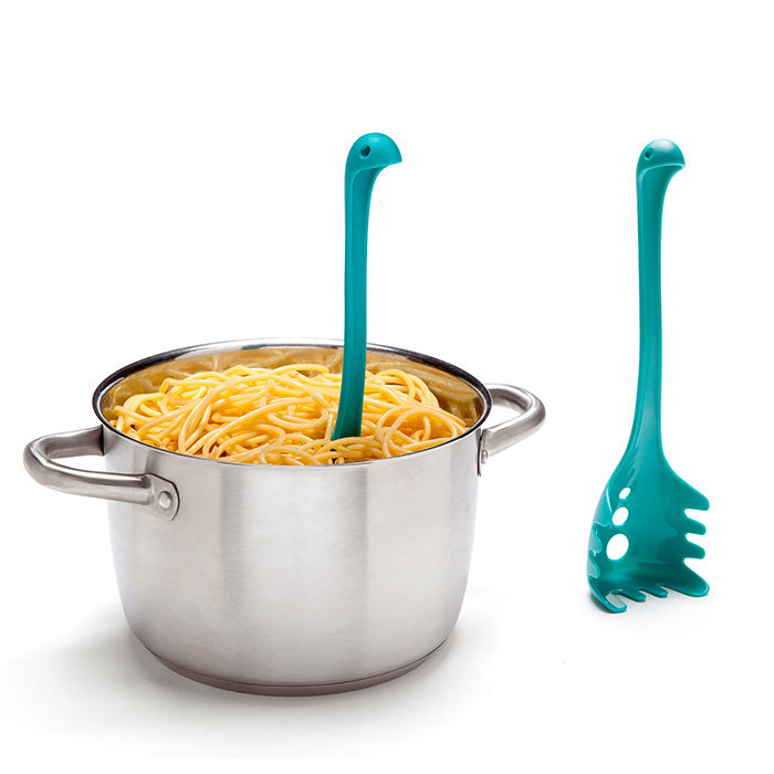 以色列ototo尼斯湖水怪面勺papa nessie可站立长柄捞面勺工具厨房