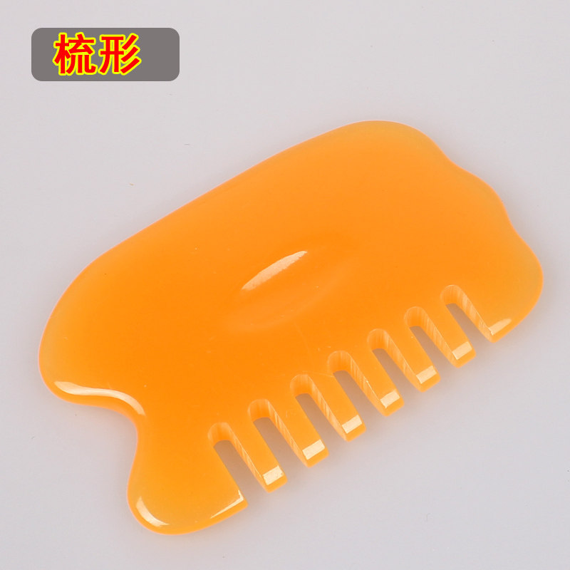 梳形刮痧拨筋棒美容棒面部非牛角脸眼部头部院家用经络通用按摩板