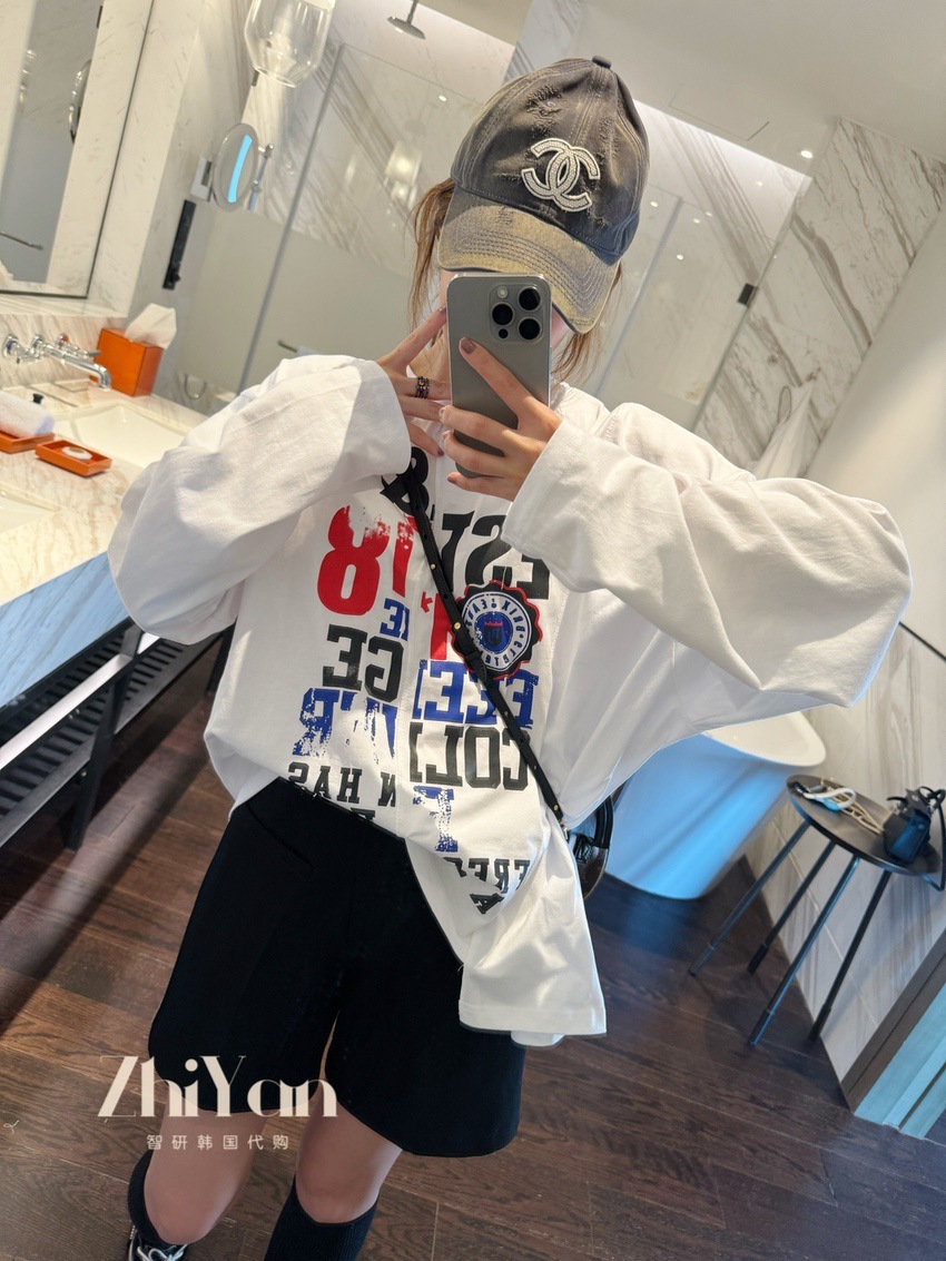 长袖休闲纯棉韩国进口