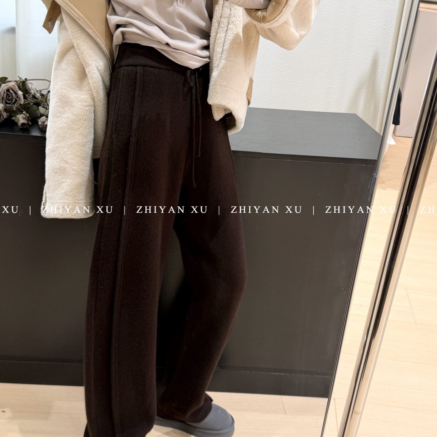 韩简约百搭休闲裤女高档