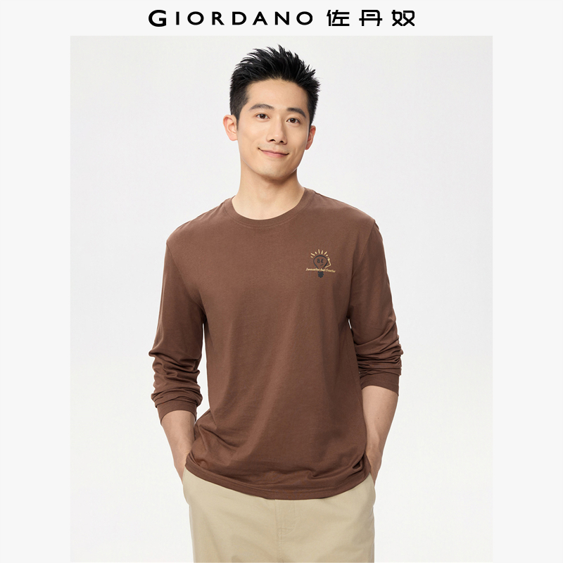 Giordano/佐丹奴长袖T恤纯棉