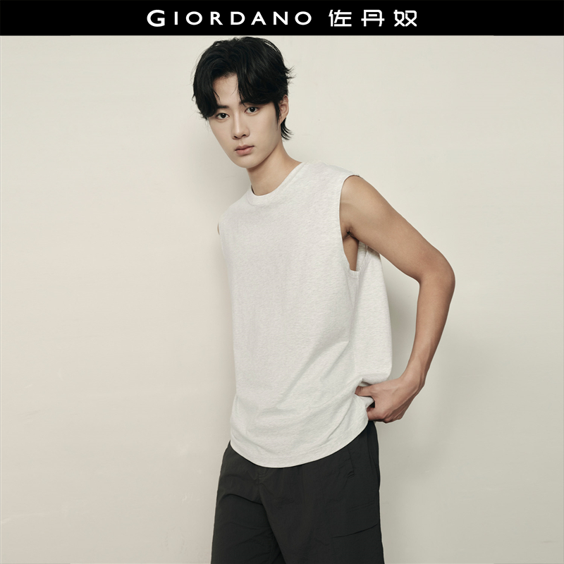Giordano无袖简约背心T恤