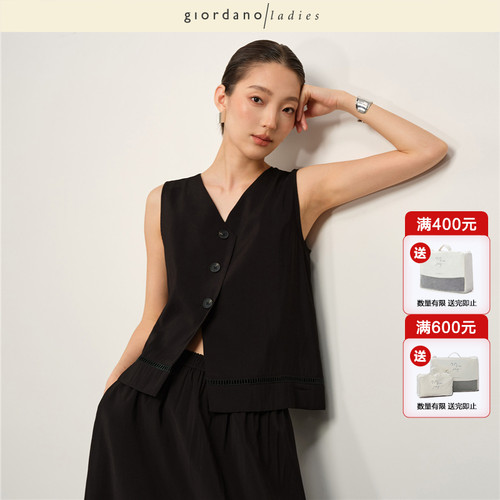 GL女装套头无袖镂空衬衫