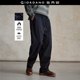 设计师款 18115713 内抓绒多口袋松紧腰宽松休闲长裤 佐丹奴裤 子男装