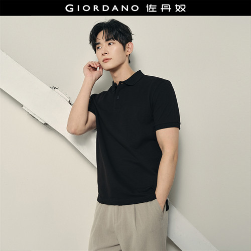 Giordano短袖日常纯色POLO
