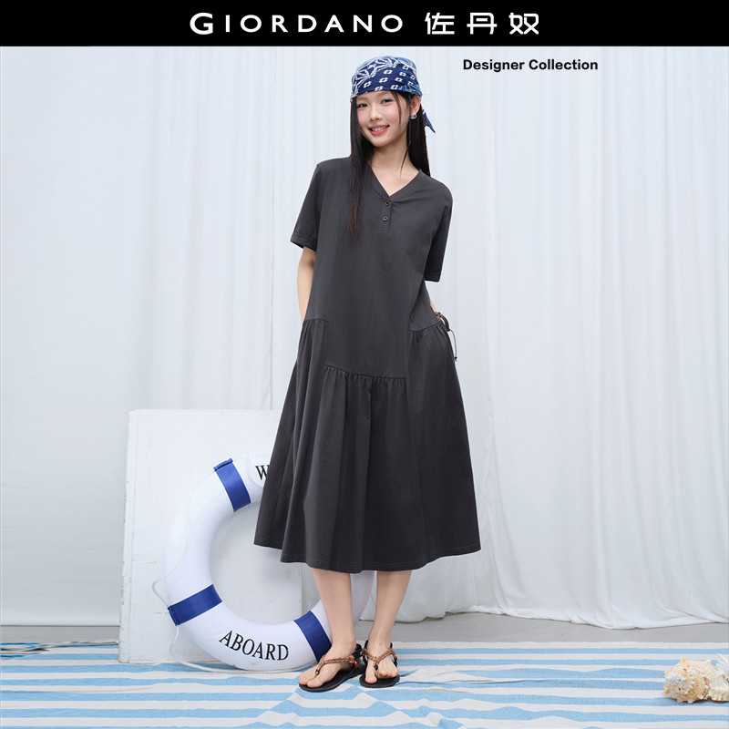 Giordano/佐丹奴纯棉连衣裙图片