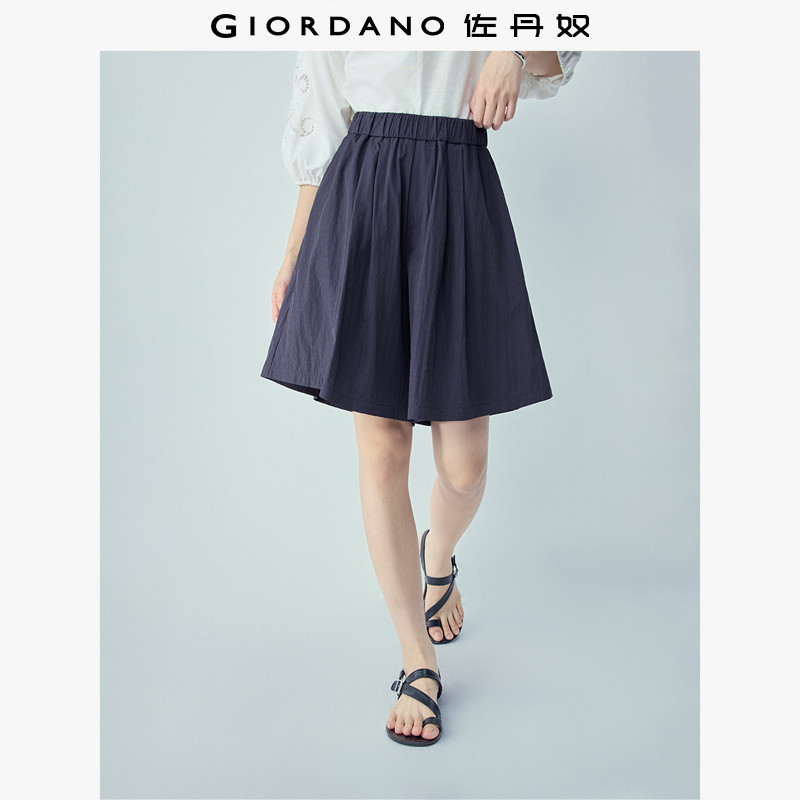 Giordano短裤裙裤压褶休闲裤图片