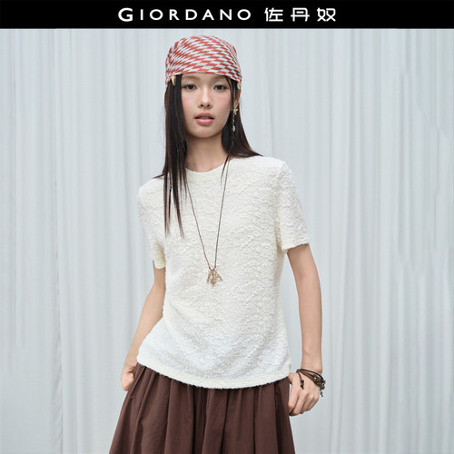 Giordano/佐丹奴破骨中袖T恤
