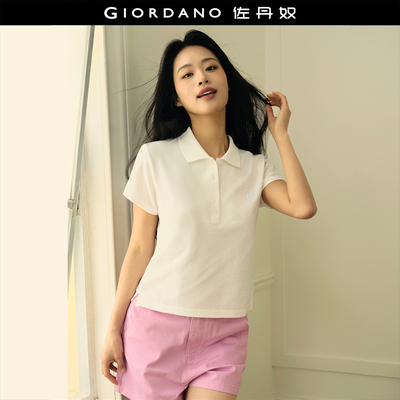 Giordano/佐丹奴修身刺绣POLO衫