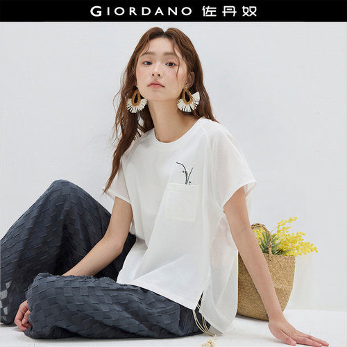 Giordano/佐丹奴短袖常规绣花