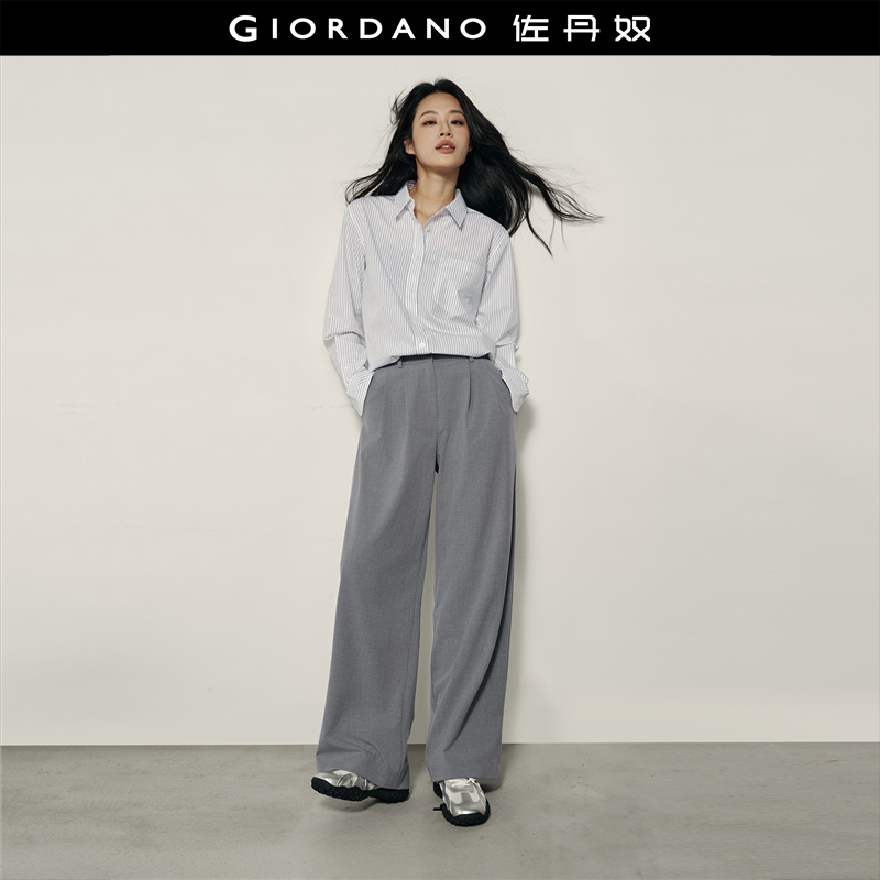 Giordano长裤阔腿裤休闲裤