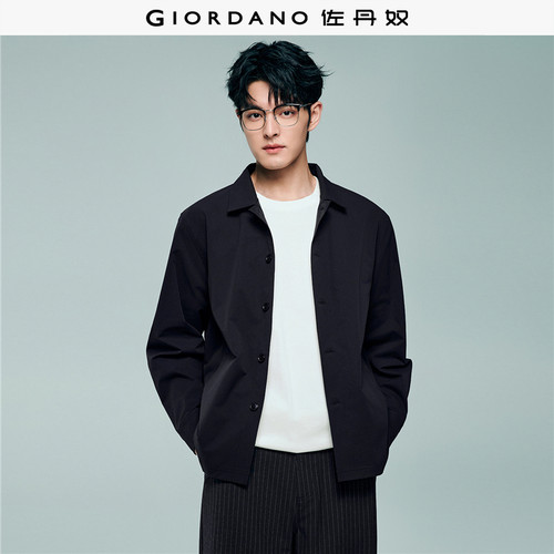 Giordano翻领凉感防晒夹克外套