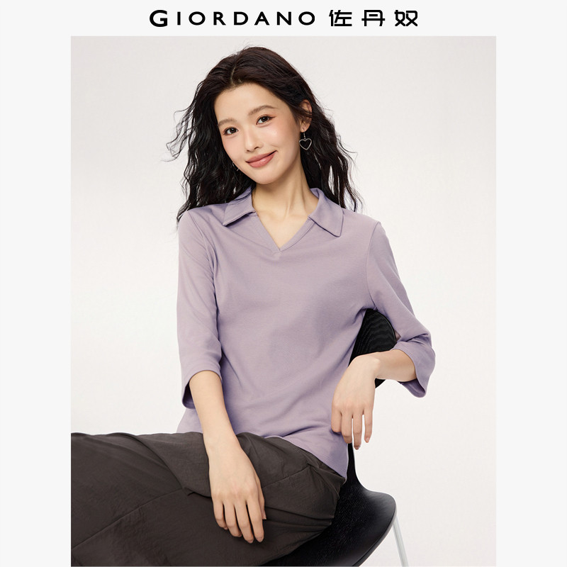 Giordano/佐丹奴修身长袖POLO