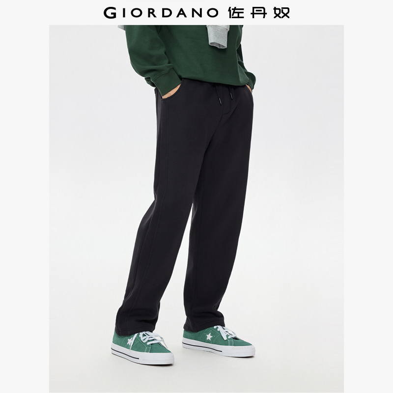 Giordano宽松破骨卫裤加绒