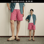 男01105534 子男网里抽绳松紧腰休闲短裤 韩国明星同款 佐丹奴裤