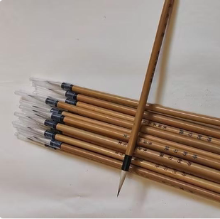 特制勾线毛笔古陶瓷修复勾线博物馆学校釉上彩勾线笔特细推荐