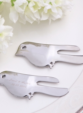 个性化定制 送朋友礼物 实用 西式婚礼用品结婚礼品 爱情鸽拆信刀