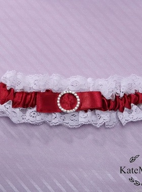 62款跨境爆款欧美婚礼配饰新娘吊袜带 欧美结婚用品蕾丝袜带套装