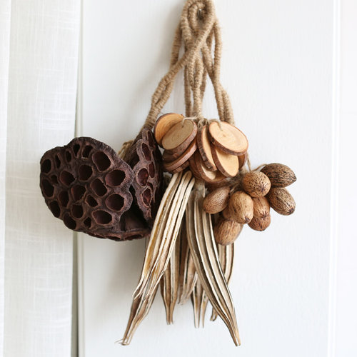 天然干果挂饰追花葫芦串