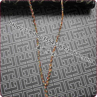 玉饰银饰等挂饰专用项绳 五色线 不对称 人气项链绳颈绳