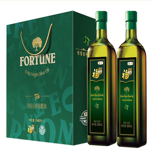 中粮福临门橄榄油礼盒500ml*2瓶