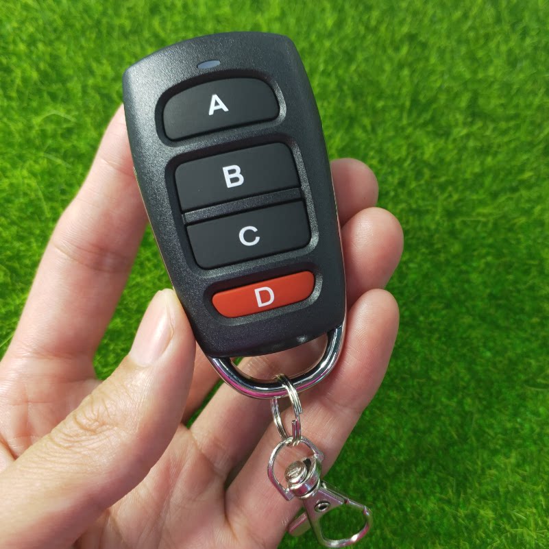 ak-1304 4键无线遥控器灯具道闸车库 电动门电机手感好1527芯片