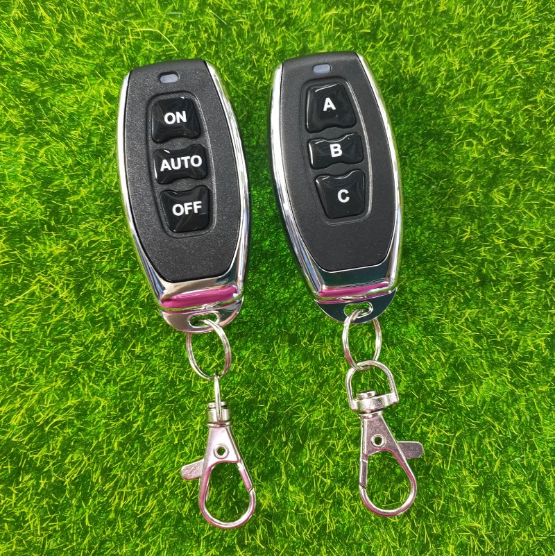 ak-j027-3 电机遥控 道闸 灯具金属小辣椒两键无线遥控器1527芯片