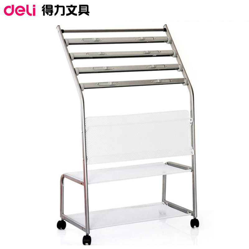 包郵得力報刊架9304金屬雜志架報紙宣傳資料展示架慶沖鉆成功