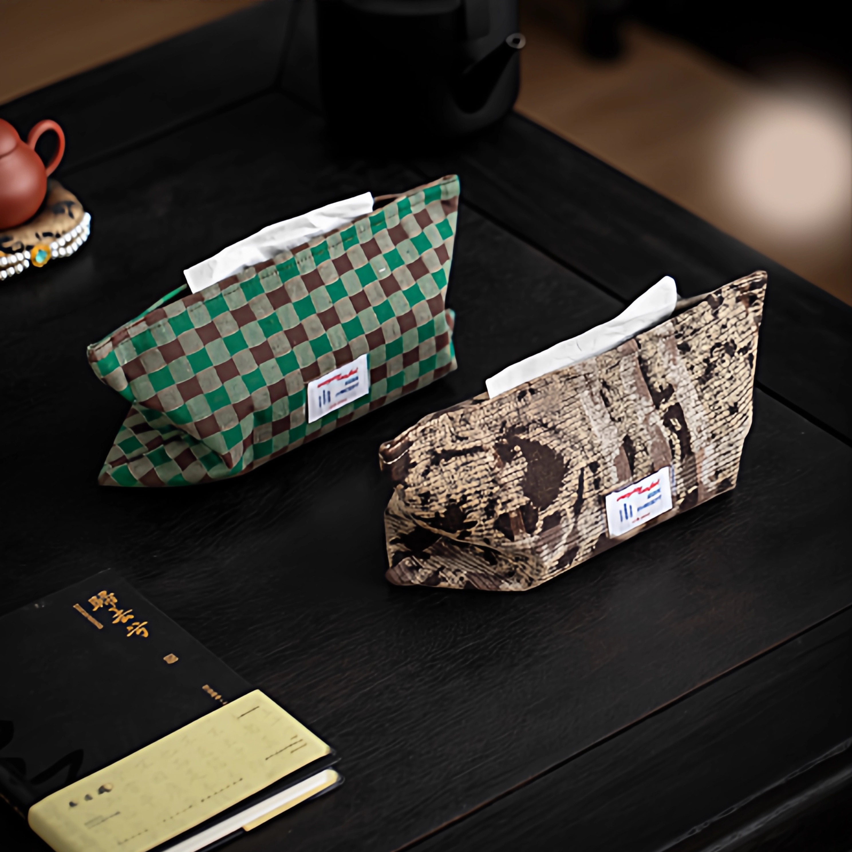 INS美拉德中古侘寂风格纹纸巾盒
