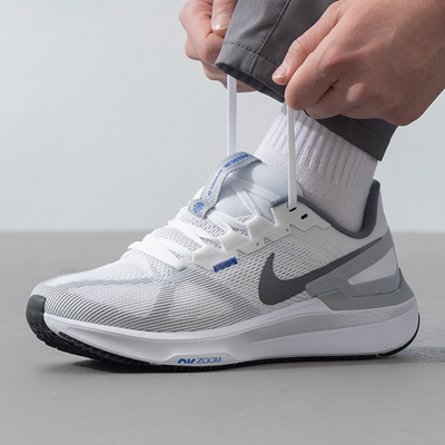 Nike耐克男款AIRZOOMSTRUCTURE25跑步鞋缓震透气运动鞋DJ7883