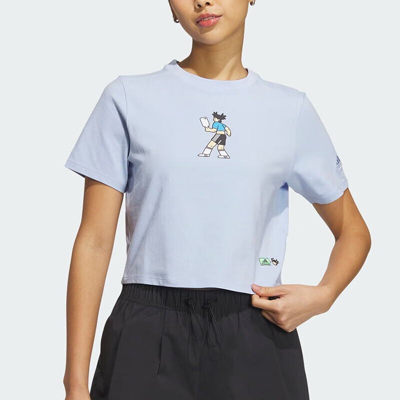 阿迪达斯（adidas）夏季女装运动t恤时尚潮流休闲短袖户外舒适