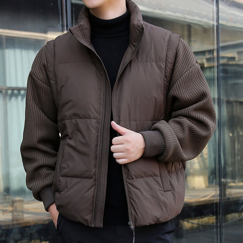 90白鸭绒可拆卸袖马甲