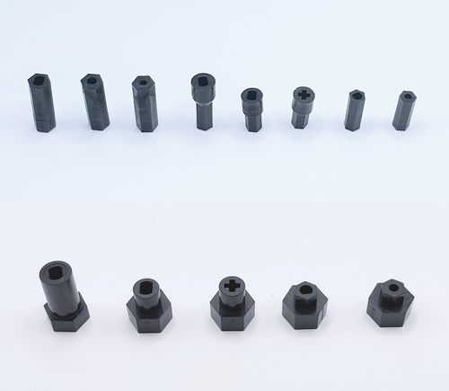 麦克纳姆轮联轴器结合器智能小车配件TT马达N-20积木电机25GA-370