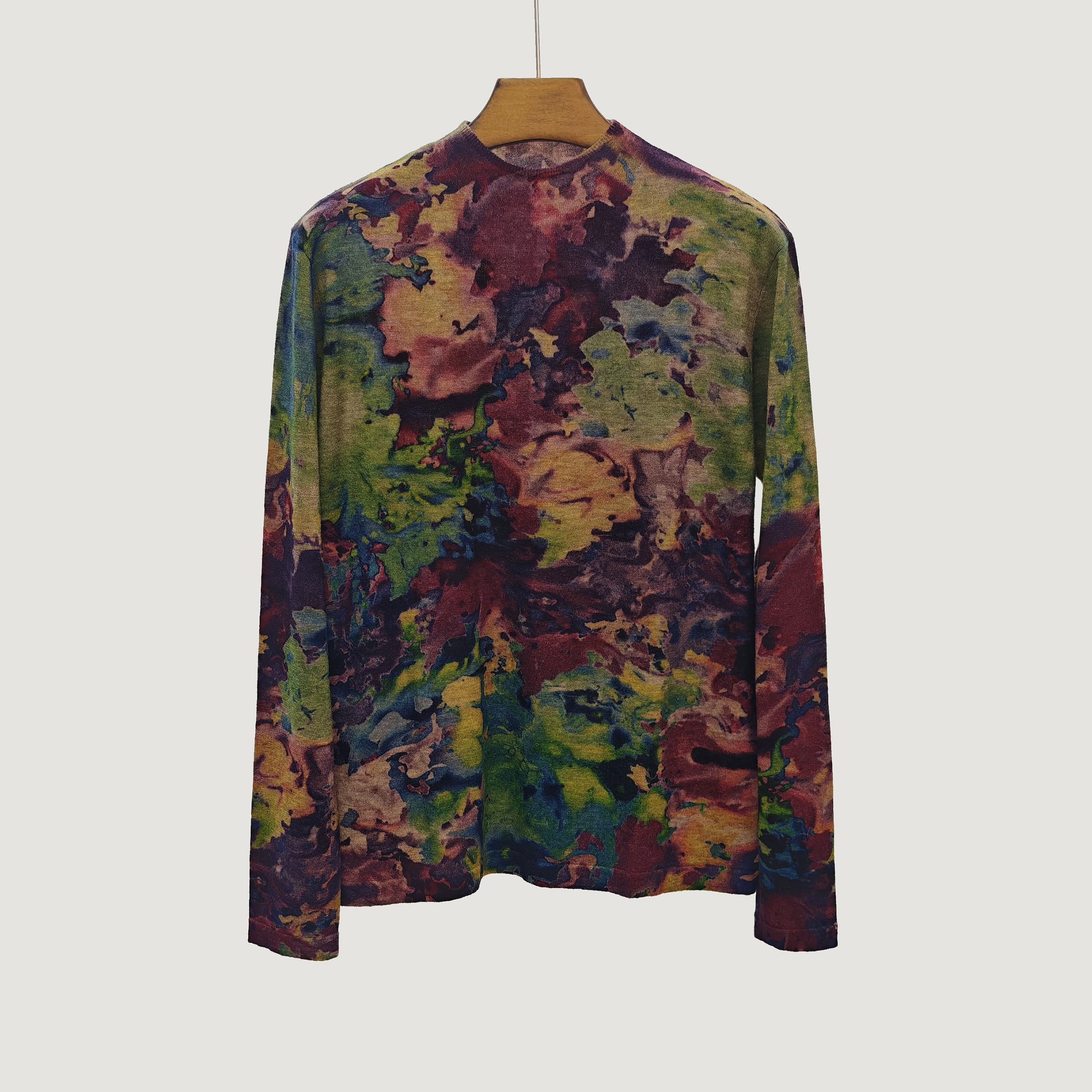 2025新款100%超细水溶羊毛针织衫