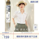2026年新款 上衣女夏季 轻薄显瘦衬衣 衬衫 OSA欧莎白色雪纺职业短袖