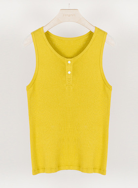 PAMIR春夏新款女圆领无袖针织背心 PL006