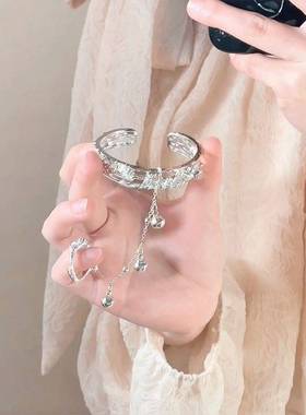 复古宫廷风铃铛开口手镯女 国潮设计感ins风汉服配饰爆款气质饰品