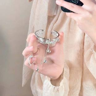 复古宫廷风铃铛开口手镯女 国潮设计感ins风汉服配饰爆款气质饰品