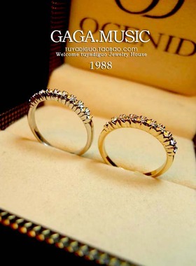 新款复古罗马齿轮半圈仿真钻戒