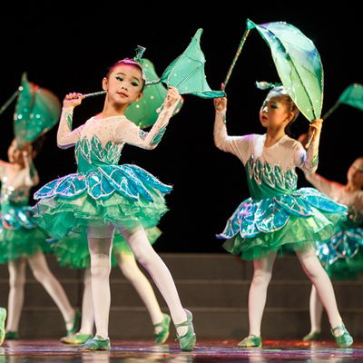 六一儿童茉莉花女孩舞蹈演出服装