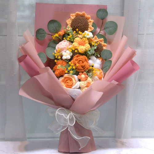 Вдохновляющий подарок на шерстяном вязаном цвете.