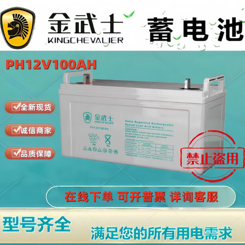 金武士蓄电池PH12V100AH 铅酸免维护机房应急UPS EPS机房后备电池