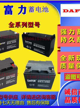 DAFER德富力铅酸蓄电池DF/NP65-12V65AH7A12A17A24A38A40A100AH