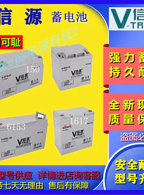 V-TRUST信源蓄电池VT7-12V7A12A17A20A24A38A65A100A120A UPS电源