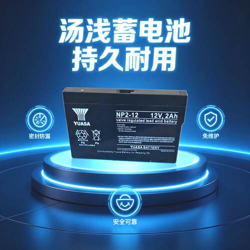YUASA汤浅蓄电池NP2-12/12V2AH医疗器械精密仪器小型电梯急单不接