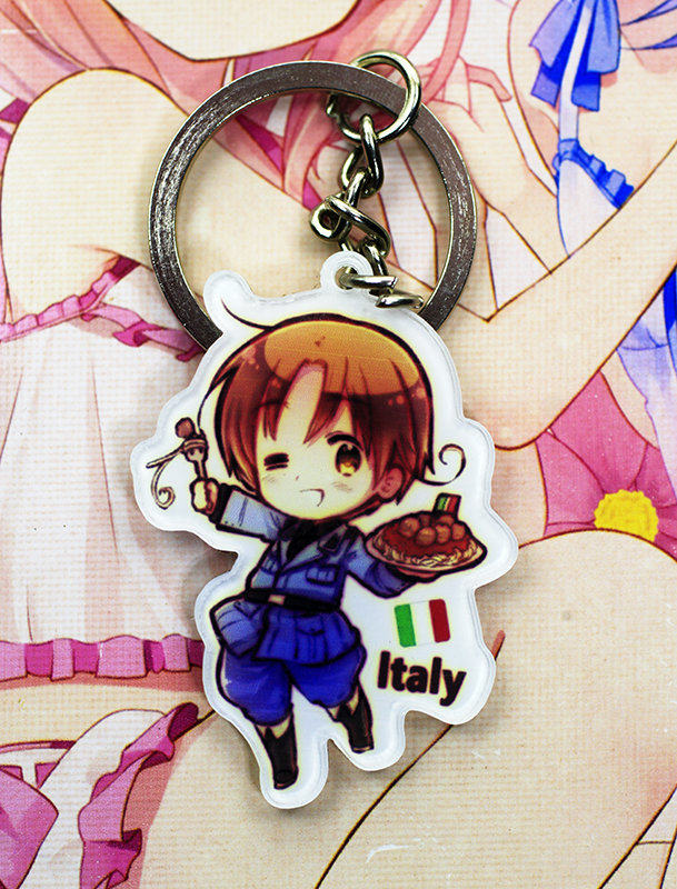 包邮买二送一 黑塔利亚APH 意大利意呆利Q版亚克力钥匙扣小挂件
